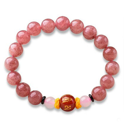 Nature's Art — Raw Rose Quartz Bracelet