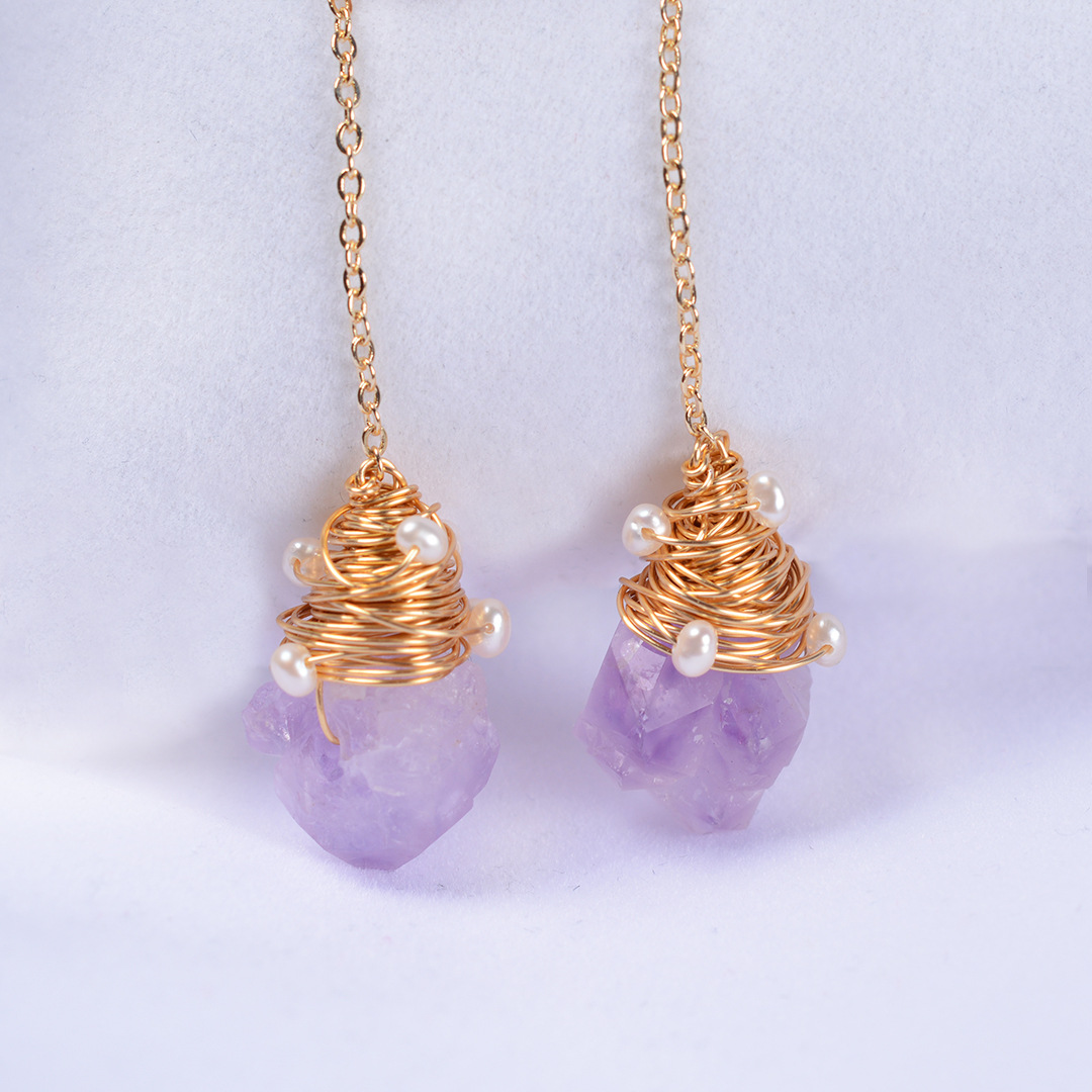 Luxury Vintage Amethyst Earrings