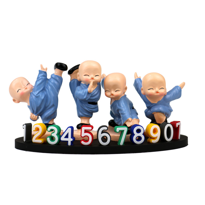 车载电话号码牌临时挪车停车牌4D创意可爱卡通摆件汽车用品装饰