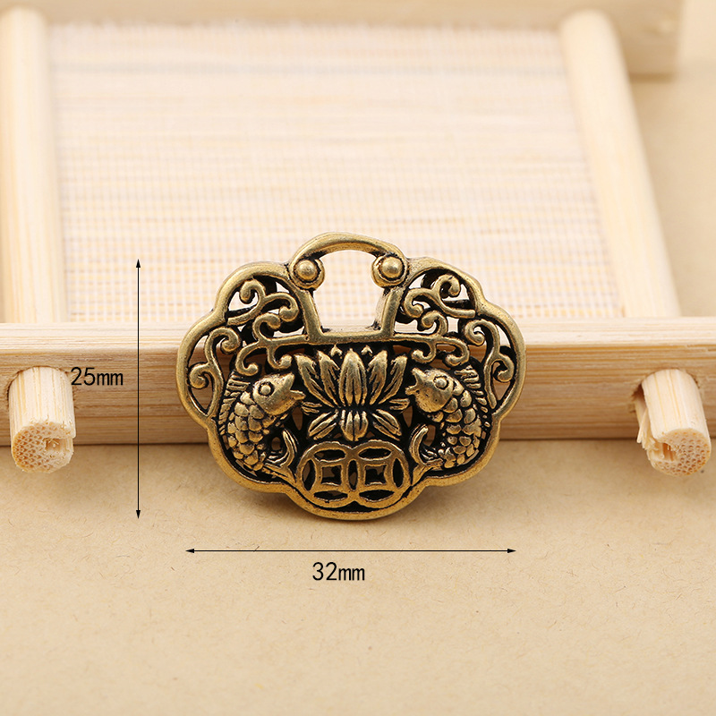 新款金鱼锦鲤黄铜配件创意汽车钥匙扣挂件本命锁年年有余挂件批发