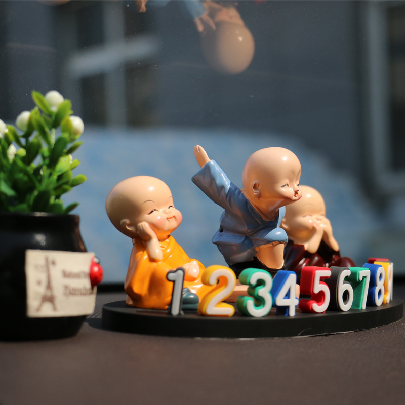 车载电话号码牌临时挪车停车牌4D创意可爱卡通摆件汽车用品装饰