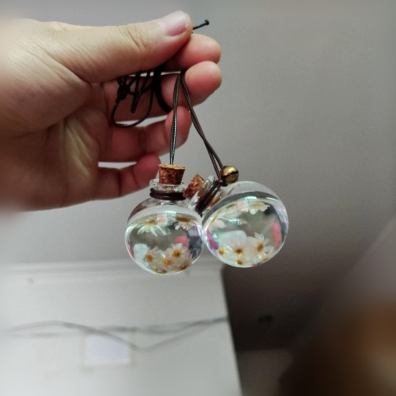 创意汽车车载香水瓶空瓶香水挂件文艺小清新手工挂式香水挂瓶饰品