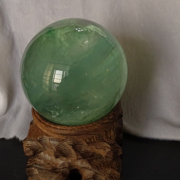 Nature's Art — Raw Fluorite Sphere