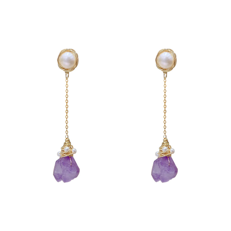 Luxury Vintage Amethyst Earrings