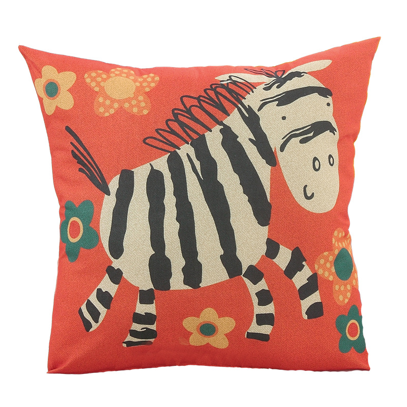 卡通磨毛抱枕批发PP棉方形抱枕芯沙发办公室车靠垫套家居抱枕含芯