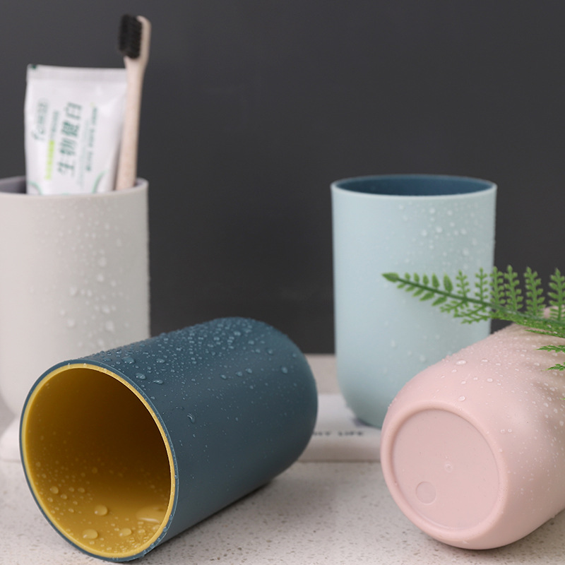 简约漱口杯洗漱口杯家用刷牙杯子牙桶牙缸杯旅行便携情侣牙刷杯