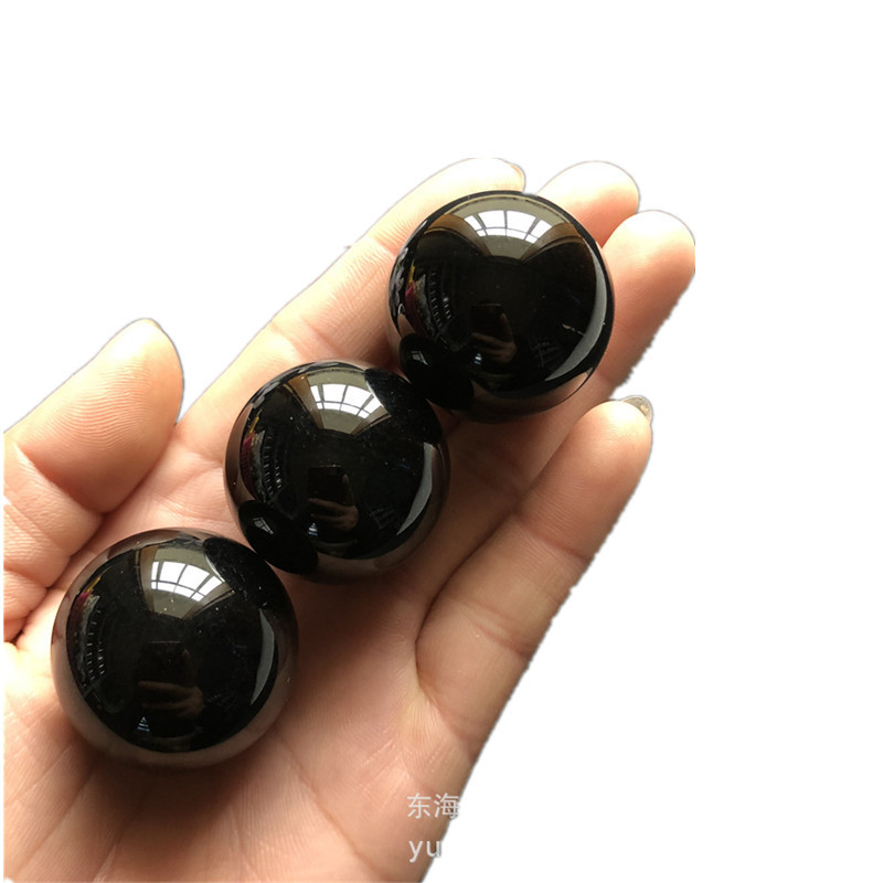 Nature's Art — Raw Black Obsidian Sphere