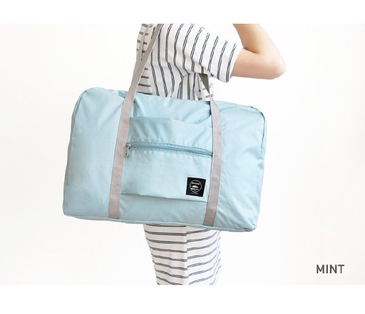 现货批发 韩版差旅防水尼龙折叠式旅行收纳包 衣服整理袋购物袋