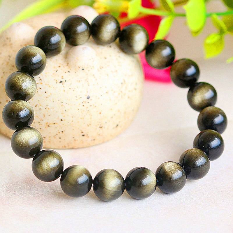 Gold Obsidian Bracelet