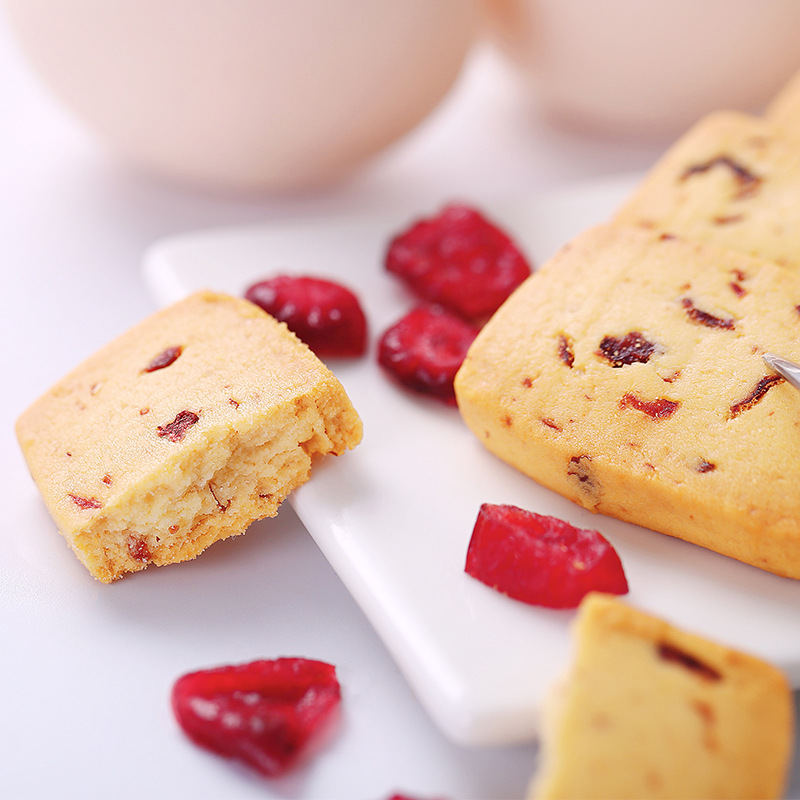 百草味蔓越莓曲奇 饼干100g箱规40包休闲糕点办公室小零食曲奇饼