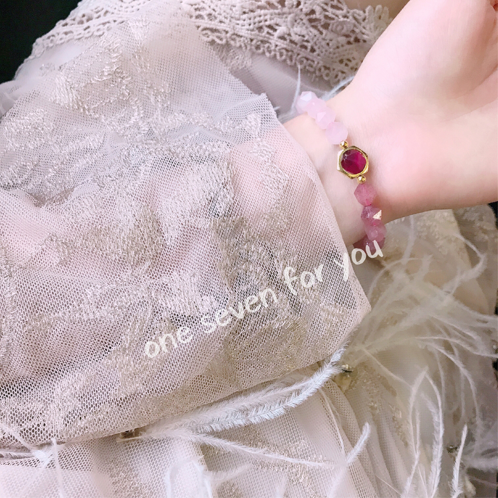 Gems of Light — Premium Rose Quartz Bracelet