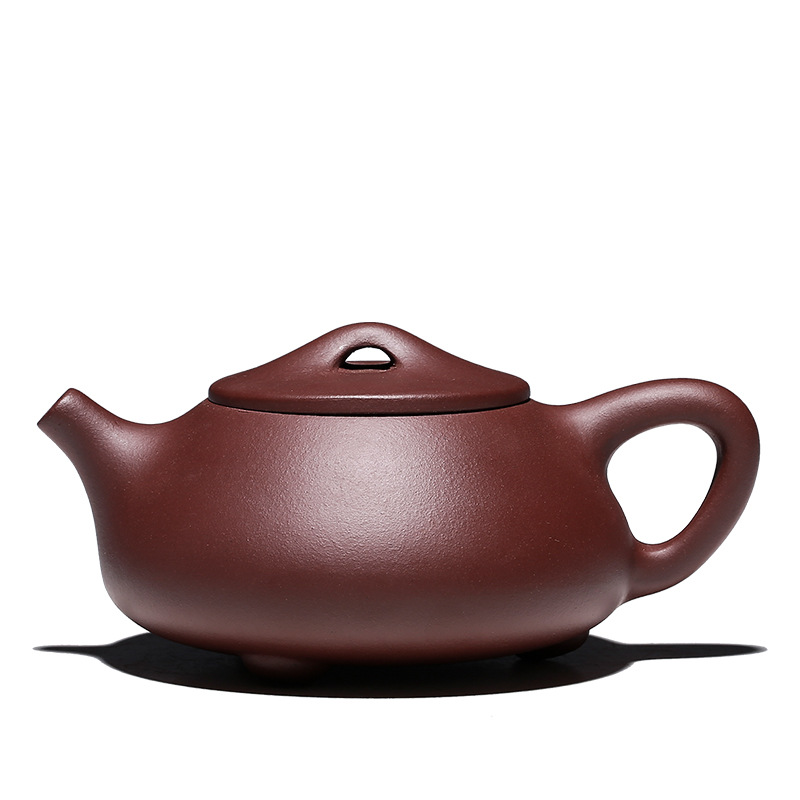 宜兴名家全手工紫砂壶 石瓢壶内壁章球孔茶壶厂家直供一件代发