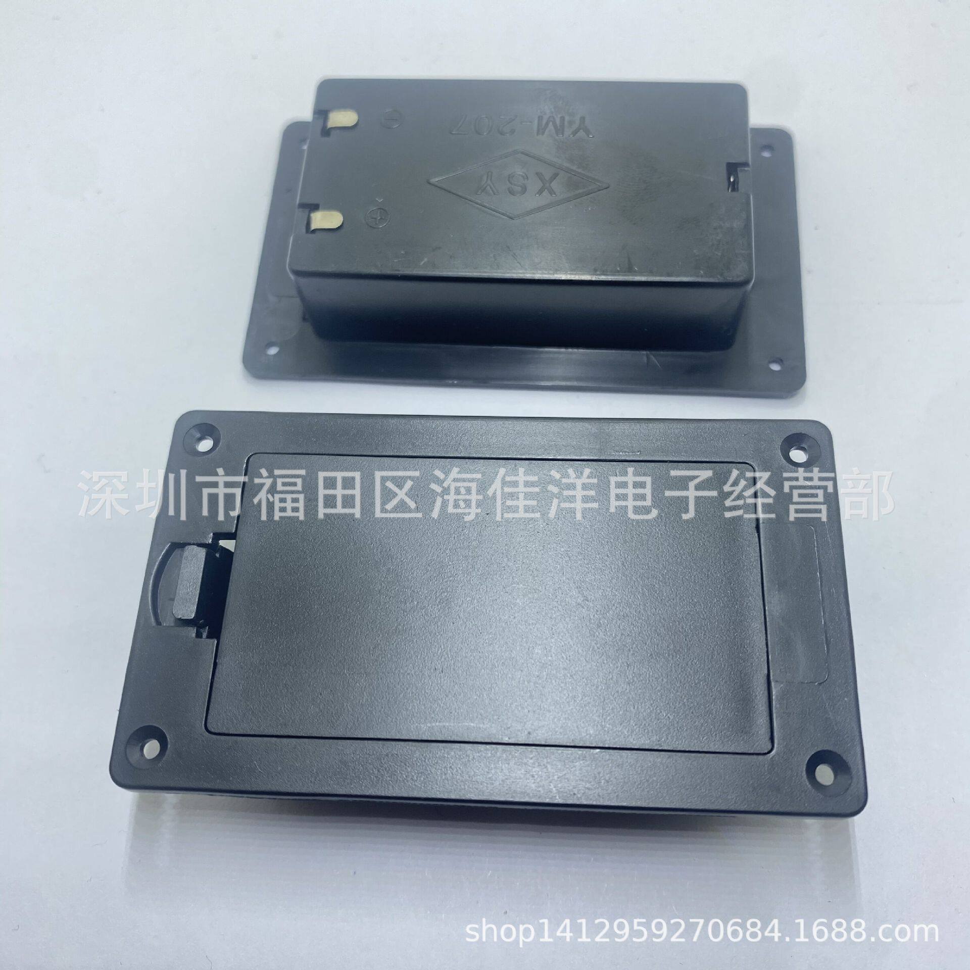 YM-207型电池盒 5号2节翻盖电池盒 3V 五号二节带盖嵌入式电池座