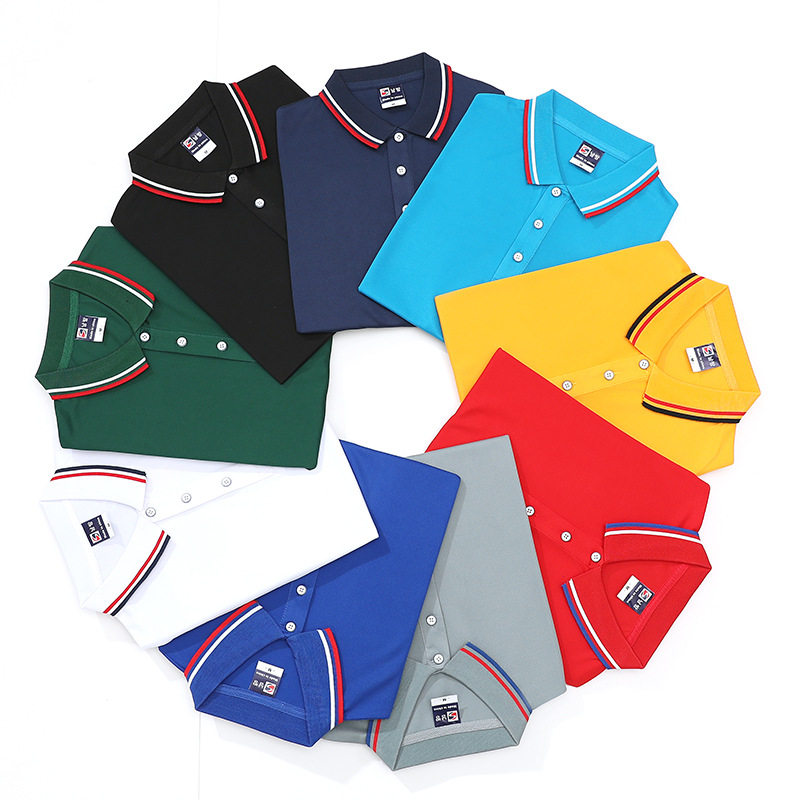 男士polo衫t恤夏季纯色翻领短袖 速干外贸厂服告衫工作服定 制
