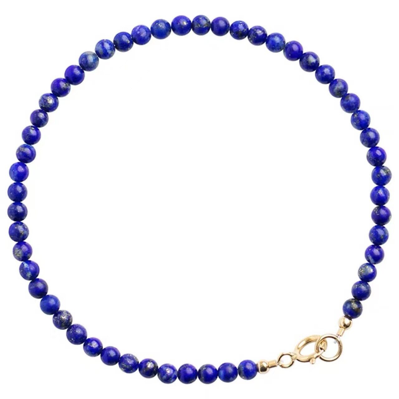 Single-Strand Vintage Lapis Lazuli Bracelet