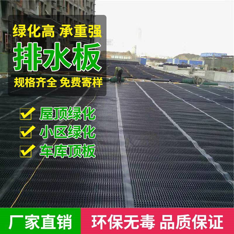 凹凸型排水板塑料蓄水板屋顶绿化防滤水板疏水板楼顶花园阻根板