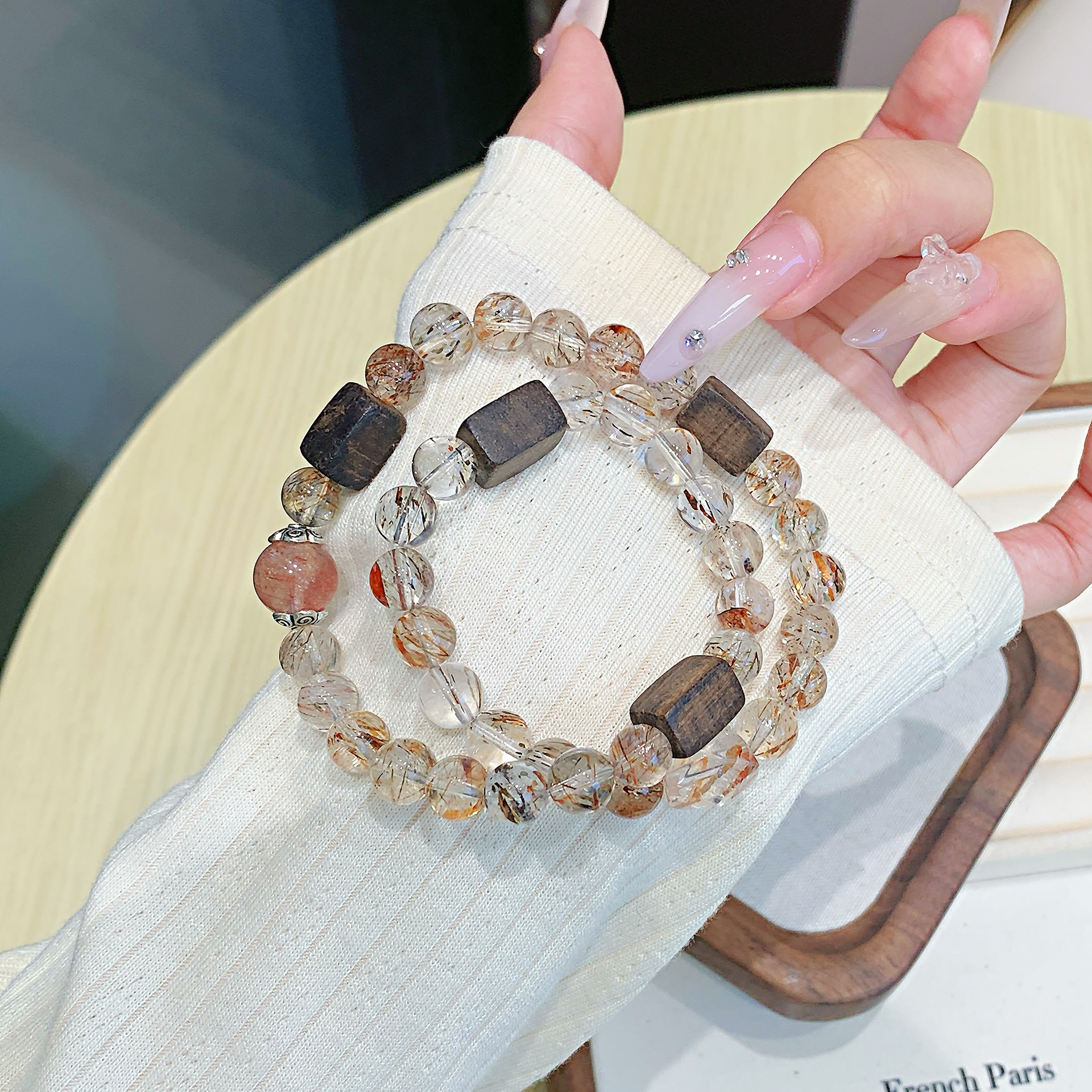 Natural Crystal Meditation Bracelet | Energy Healing, Calming and Sleep Aid, Essential for Zen Practice