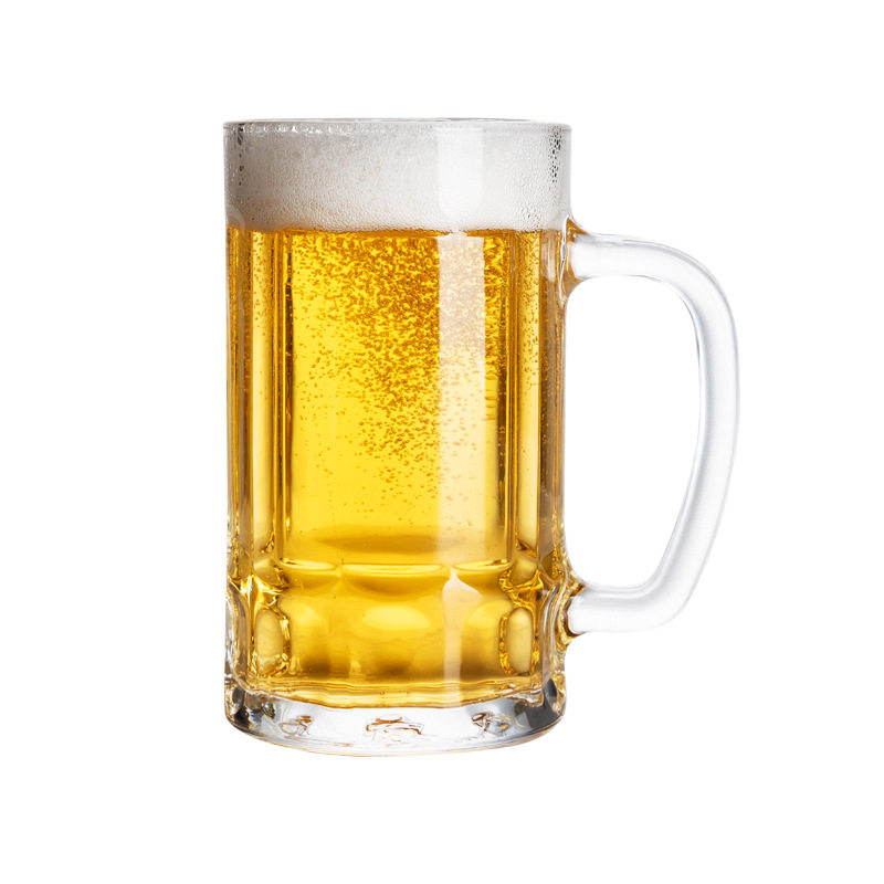 带把玻璃杯茶杯耐热泡茶杯喝水杯牛奶果汁杯啤酒杯扎啤杯大容量