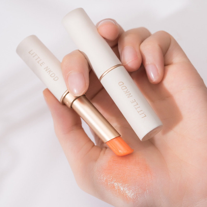 抖音爆款变色唇膏保湿滋润修护防干裂变色口红不沾杯不掉色温变唇