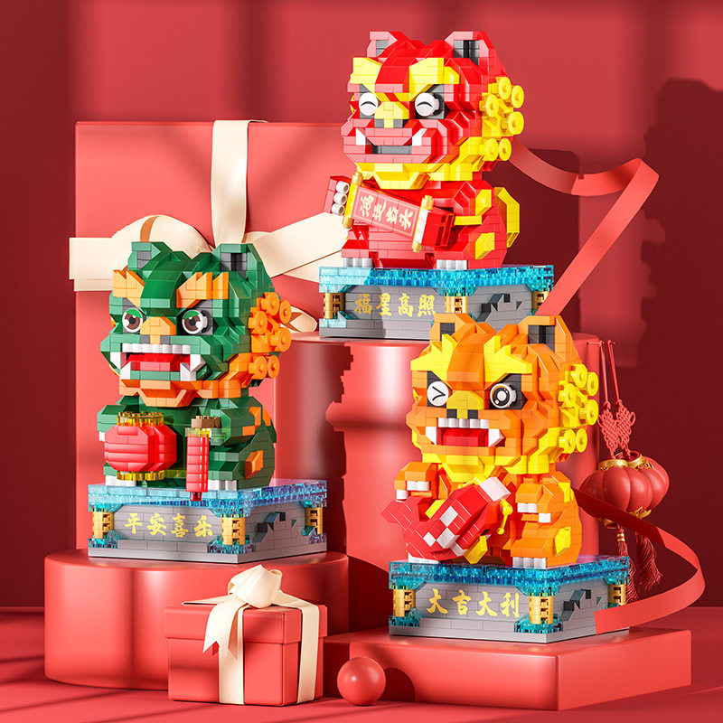 益智拼装玩具街景积木小颗粒拼插可乐汉堡店模型儿童拼图孩子礼物