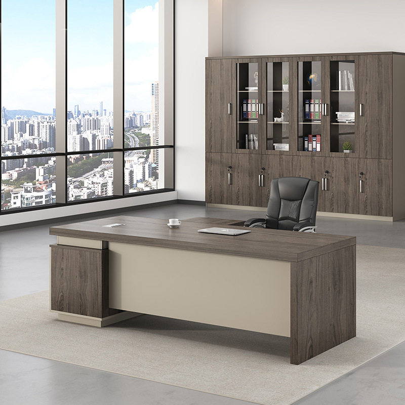 老板桌办公桌椅组合简约现代总裁桌经理主管桌大班台办公家具套装