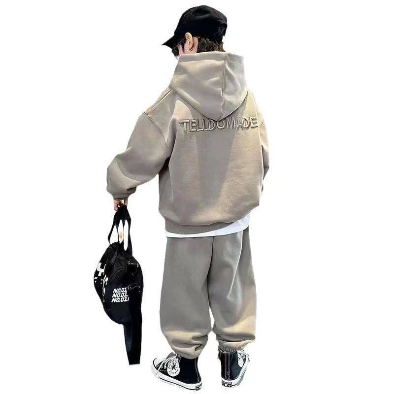 男童春装套装2025新款大儿童男孩春季帅气时髦运动两件套春秋款潮