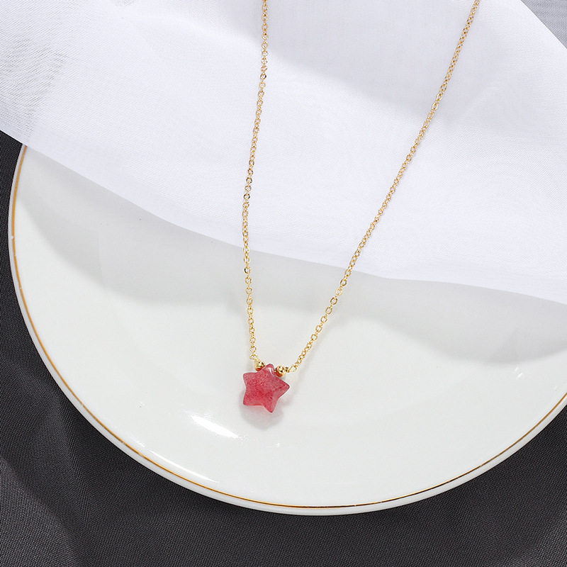 Strawberry Quartz Necklace