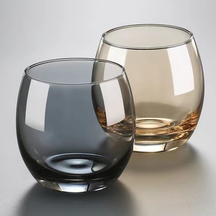 蛋杯玻璃水杯早餐杯漱口杯简约喝水杯子果汁饮料杯洋酒杯冷饮杯