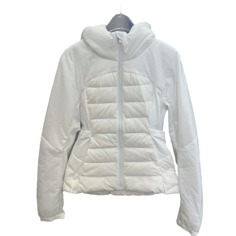 冬季羽绒服服修身连帽跑步户外保暖冬季运动瑜伽服外套夹克女