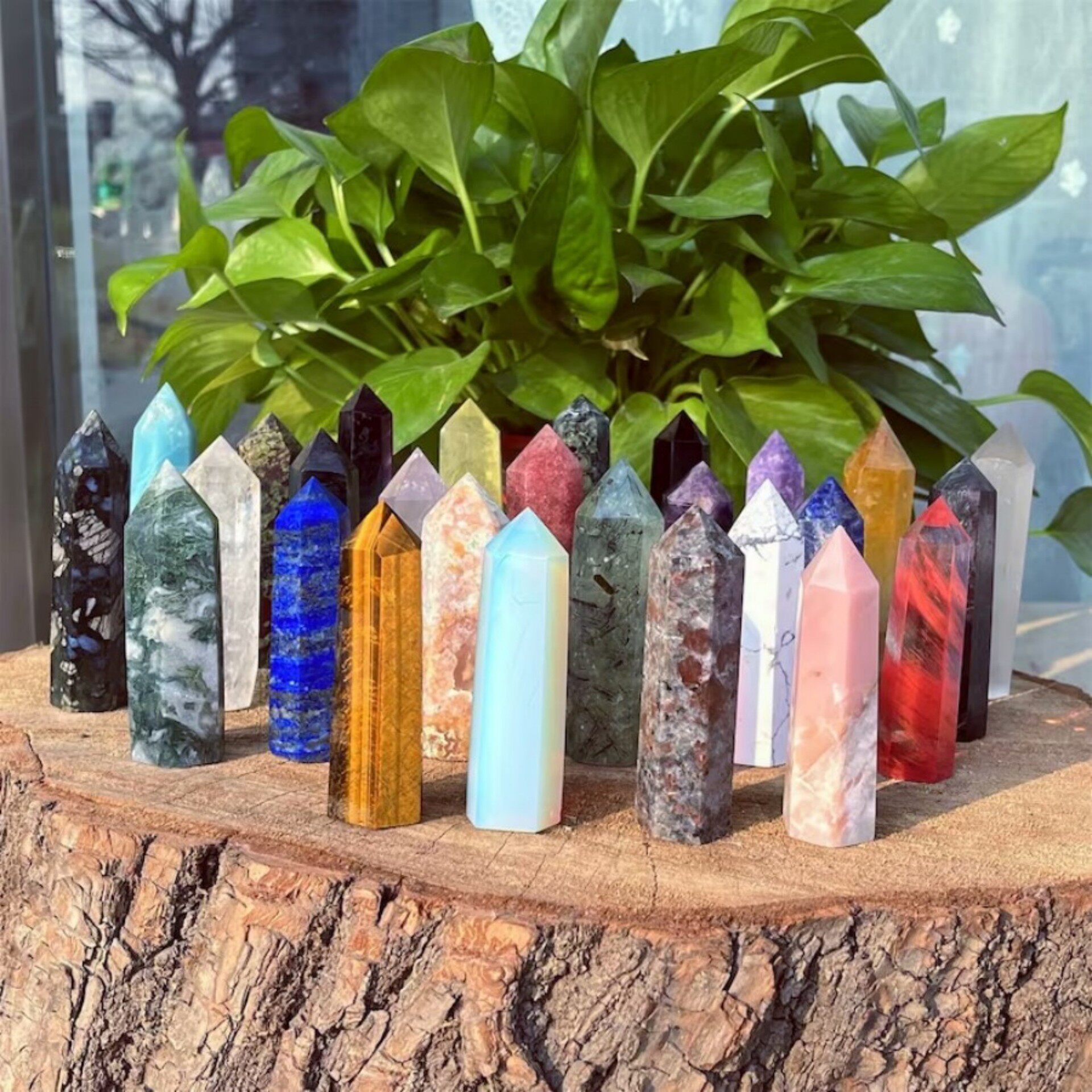 Prism Tower — Natural Crystal Hexagonal Point