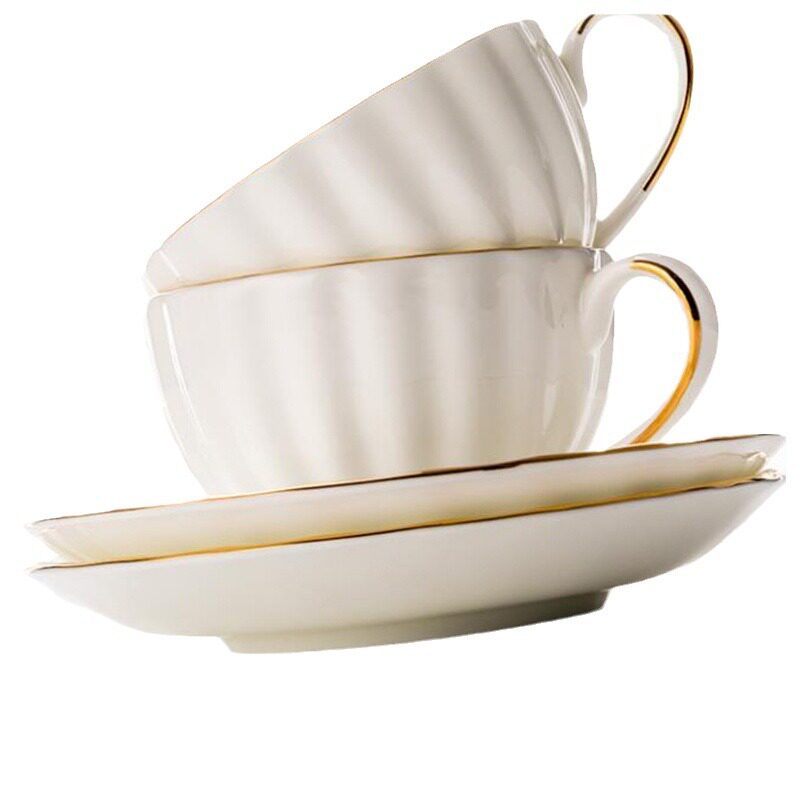 咖啡杯欧式小奢华北欧简约陶瓷家用套装咖啡杯碟骨瓷英式咖啡杯子