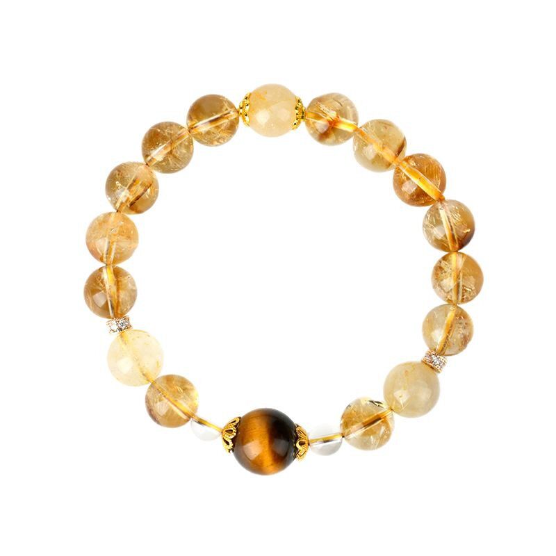 Luxury Golden Rutilated Quartz Bracelet