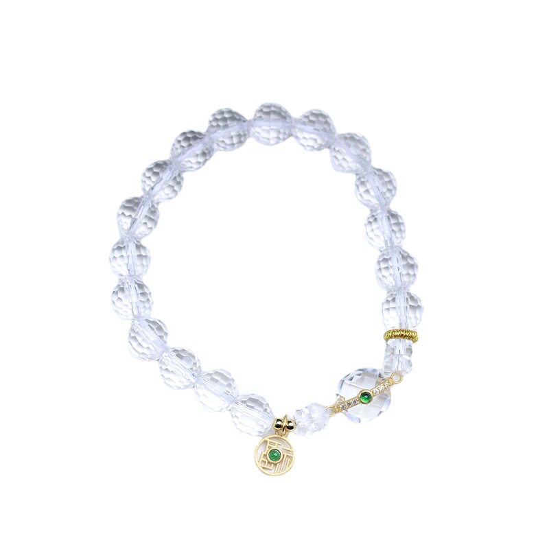 Faceted Clear Quartz Bracelet