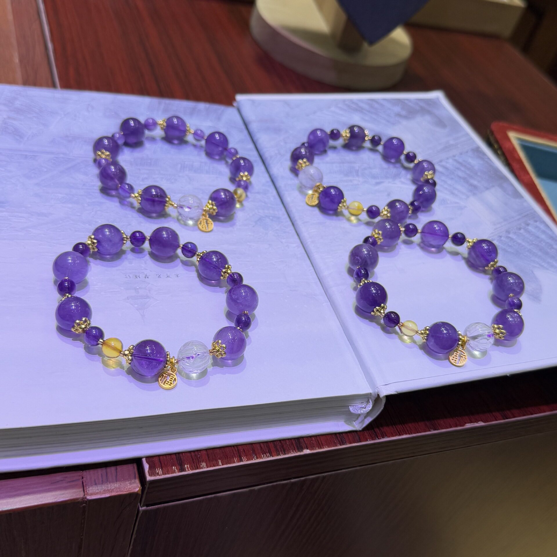 Single-Strand Amethyst Bracelet
