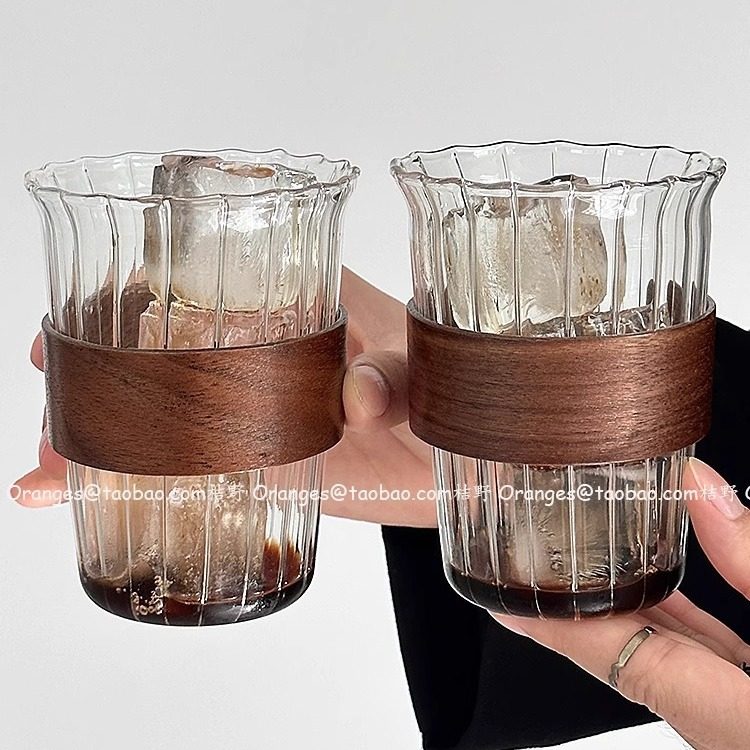 小众复古ins冰美式拿铁杯挂耳咖啡杯防烫耐高温喝水杯茶杯饮品杯