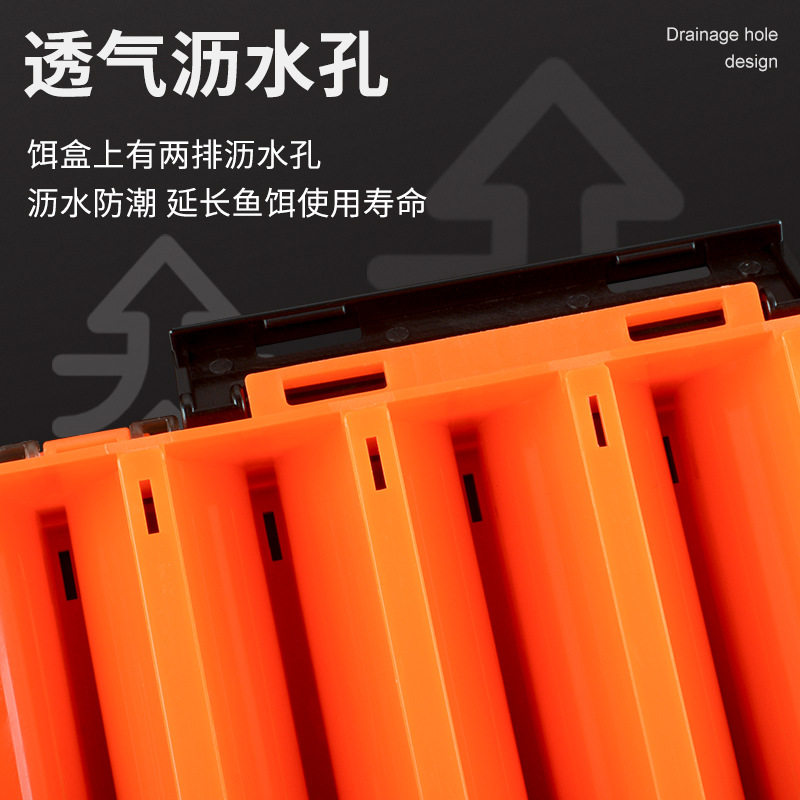 路亚盒假饵盒子双层双面多功能便携钓鱼米诺铅笔假饵防水收纳盒