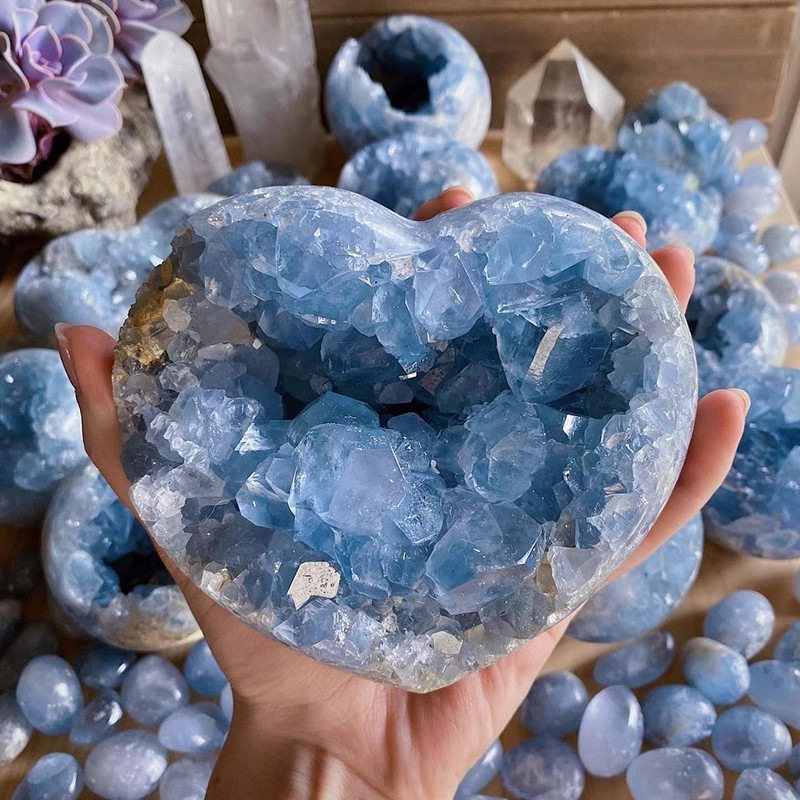 Celestial Blue — Natural Celestite Crystal Cluster