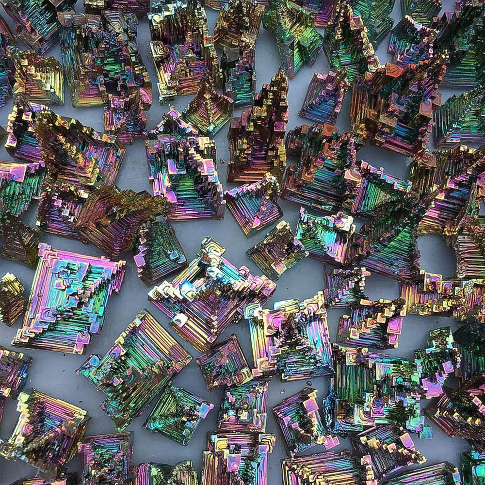 Rainbow Prism — Natural Bismuth Crystal Specimen