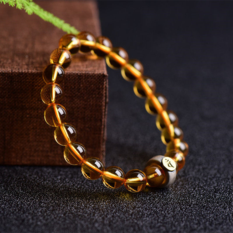 Single-Strand Minimalist Citrine Bracelet