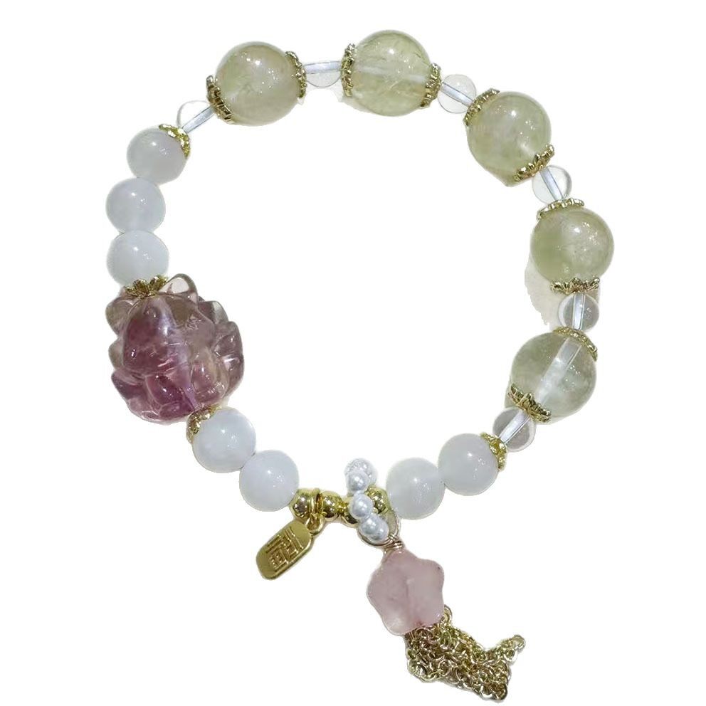 Nature's Art — Raw Moonstone Bracelet
