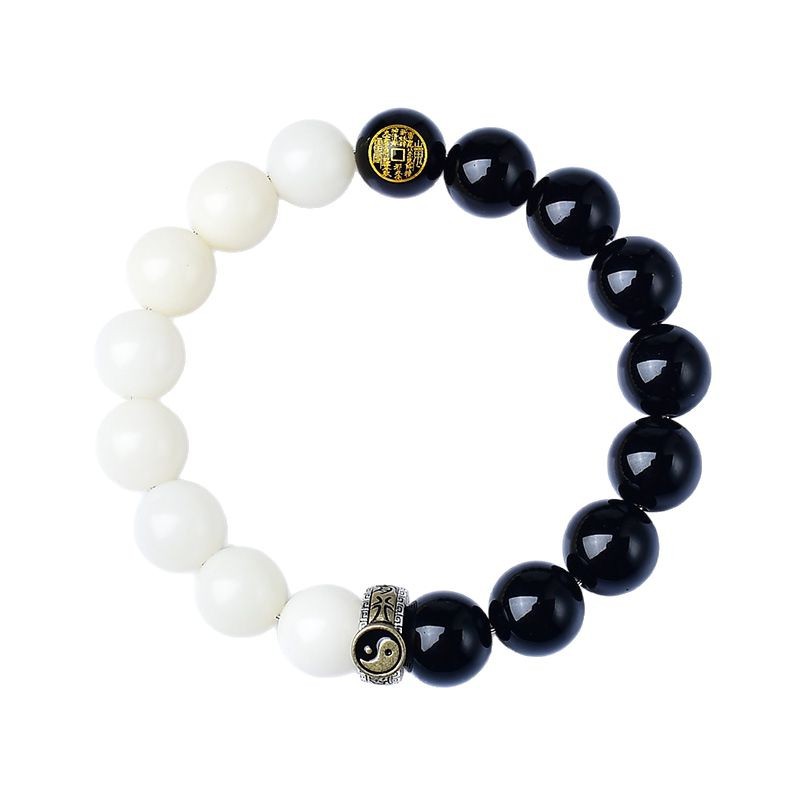 Tai Chi Bracelet Natural Obsidian | Evil Warding, Energy Balancing