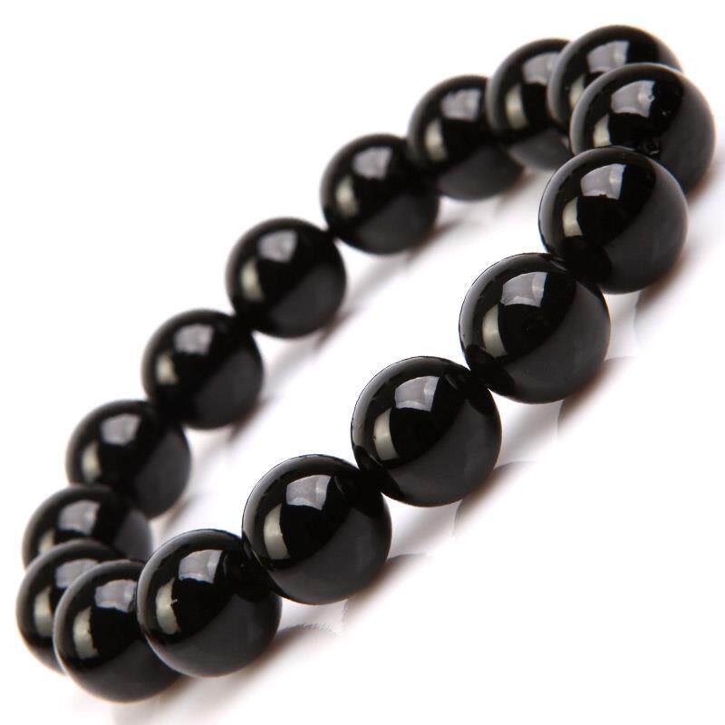 Single-Strand Black Tourmaline Bracelet
