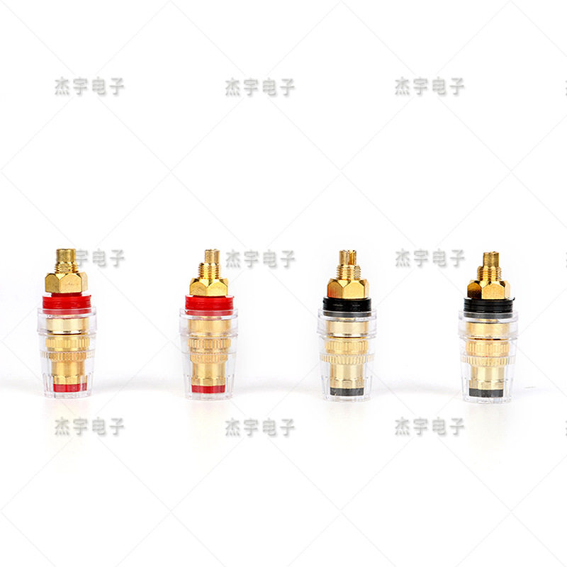 工厂热卖水晶透明接线柱45MM长  M8全铜接线柱   d-sub连接器