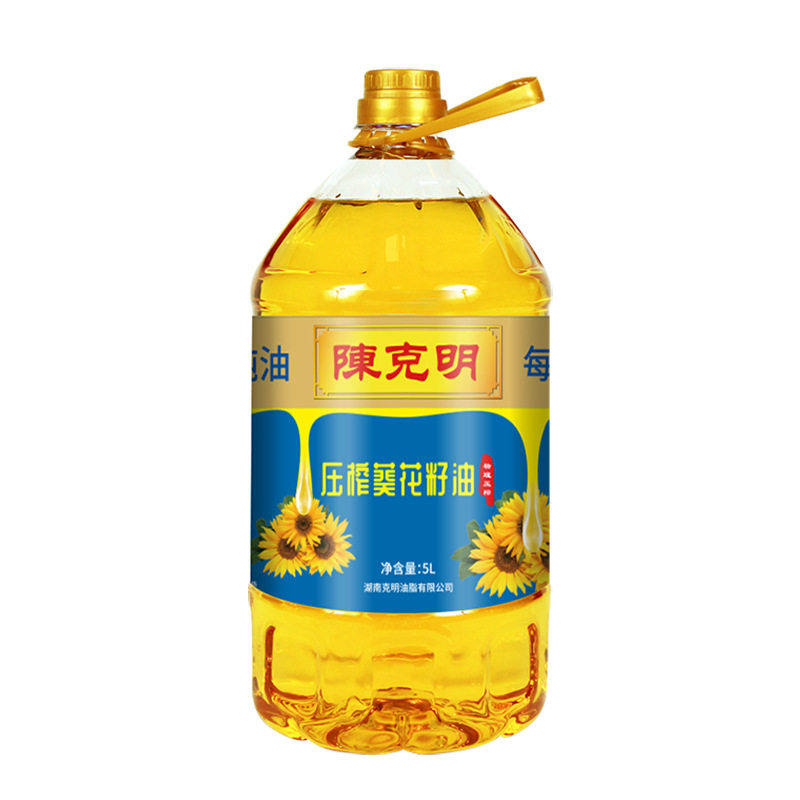 陈克明葵花籽油5升食用油桶装家用商用大包装油食用粮油厂家批发