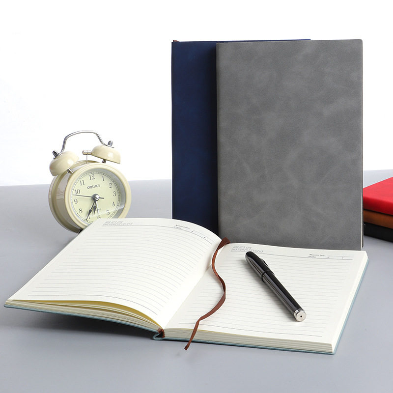 a5商务办公笔记本批发定 制a6羊巴软抄本子b5简约记事本制订logo