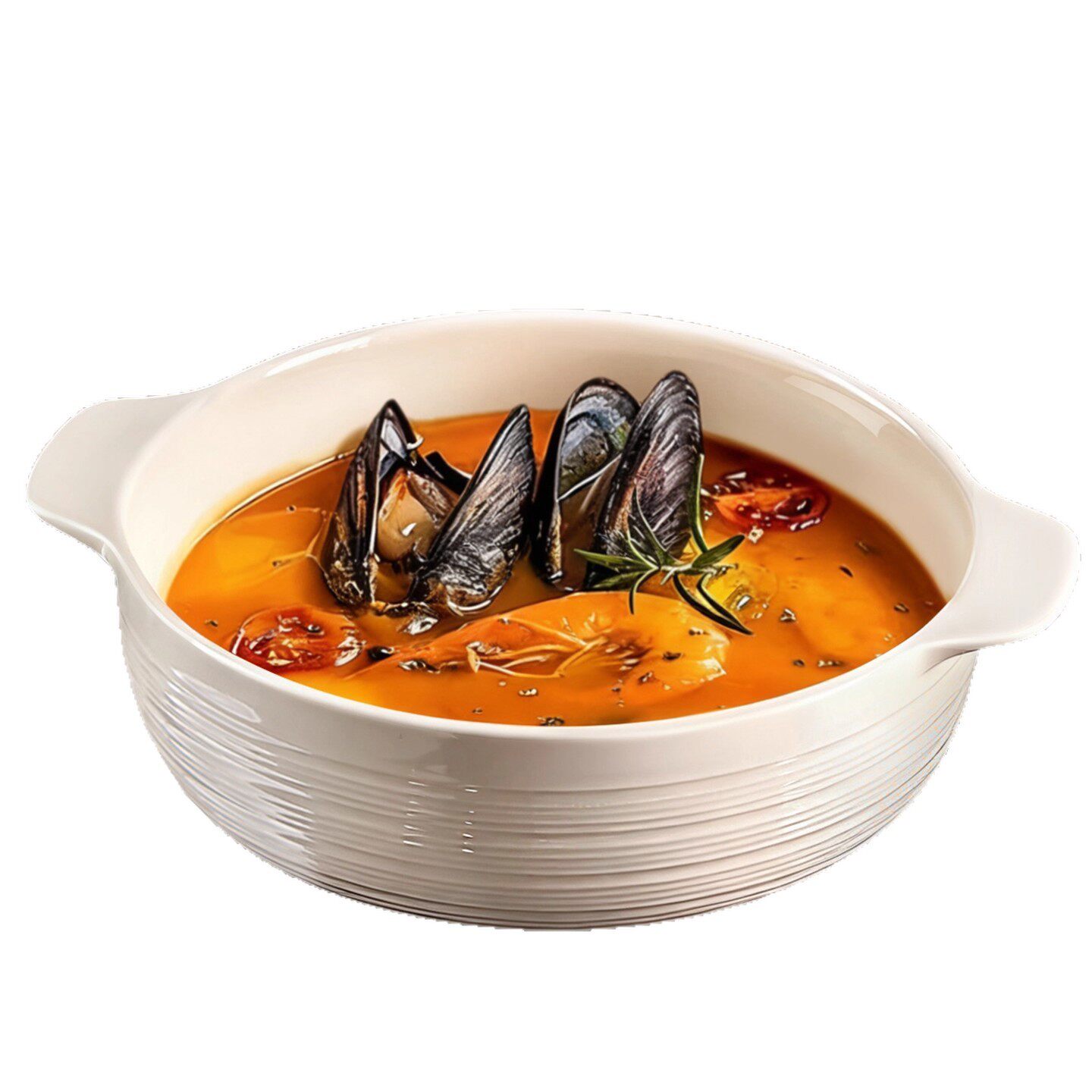 陶瓷白色双耳汤碗简约大碗日式泡面酸菜鱼碗家用大容量大盆碗盘子