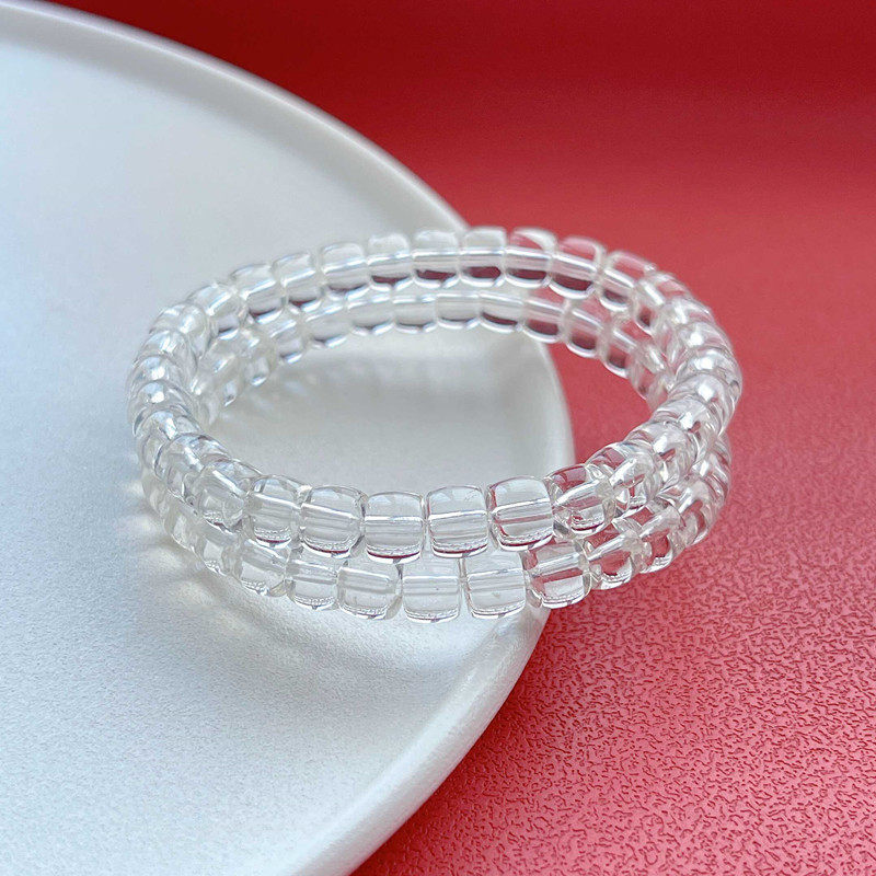 Single-Strand Minimalist Clear Quartz Bracelet