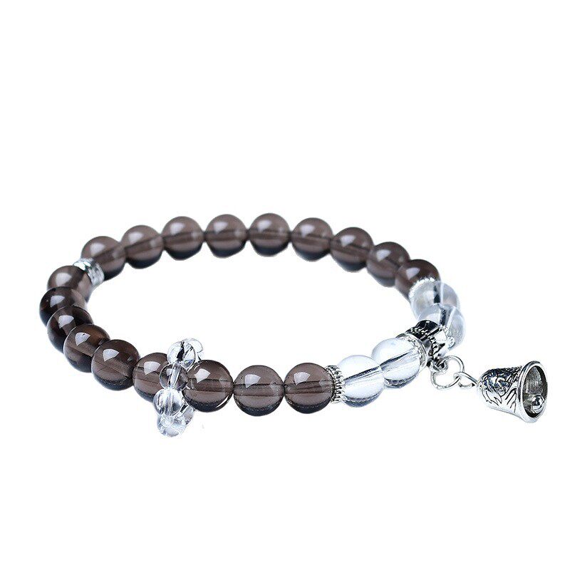 Round Bead Clear Quartz Bracelet