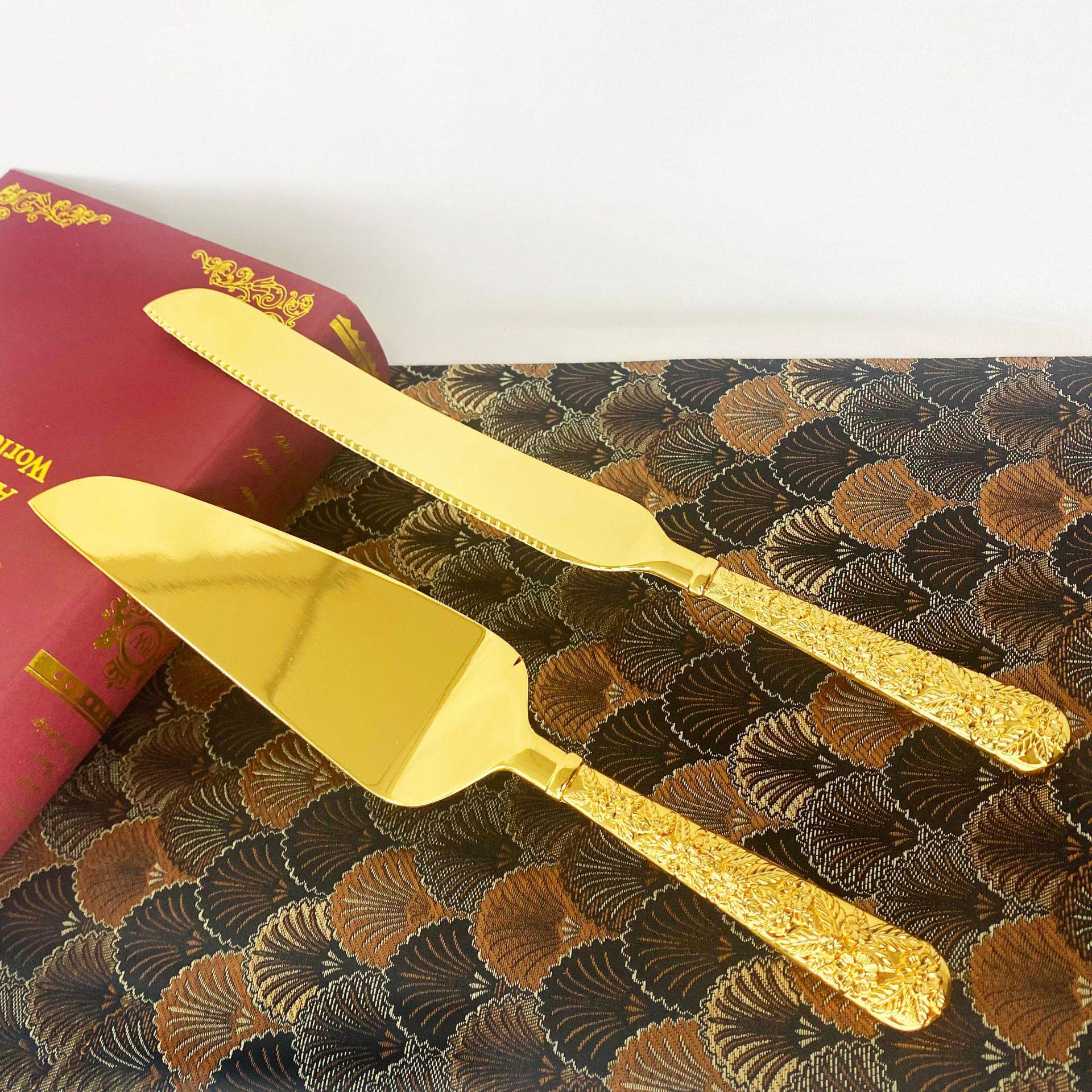 精美刀铲蛋糕刀铲刀叉勺套装西餐刀叉西餐餐具套装复古刀铲套装