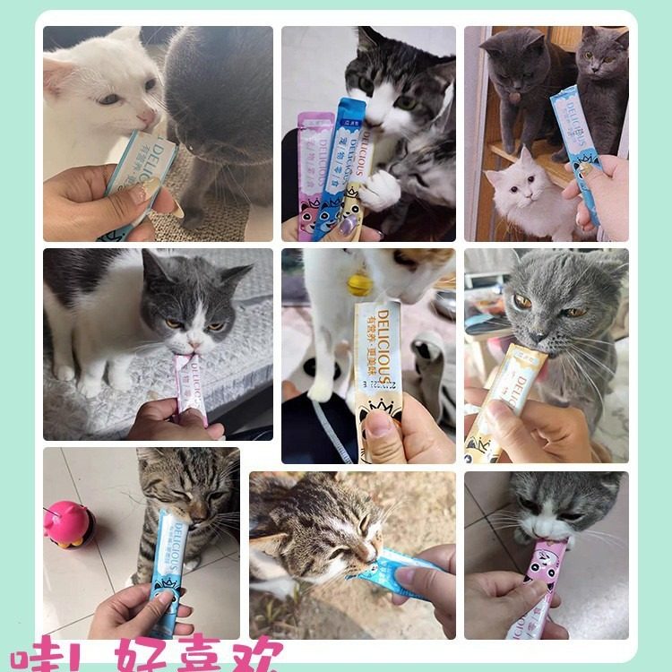 猫条100支整箱囤货猫咪零食罐头营养成幼猫湿粮用品小鱼干猫罐头